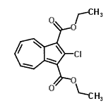 CAS 登录号：36044-40-3， 二乙基2-氯-1,3-薁二羧酸酯