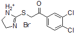 CAS 登录号:36066-03-2, 1-(3,4-二氯苯基)-2-(4,5-二氢咪唑-1-鎓-2-基硫基)乙酮溴化物