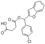 CAS#: 3607-35-0, 4-[1-Benzofuran-2-Yl-(4-Chlorophenyl)Methoxy]-4-Oxobutanoic Acid