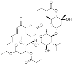 CAS#: 36083-82-6, [6-[4-Dimethylamino-5-Hydroxy-6-[[(11Z,13E)-5-Methoxy-9,16-Dimethyl-2,10-Dioxo-7-(2-Oxoethyl)-4-Propanoyloxy-1-Oxacyclohexadeca-11,13-Dien-6-Yl]Oxy]-2-Methyloxan-3-Yl]Oxy-4-Hydroxy-2,4-Dimethyloxan-3-Yl] Butanoate