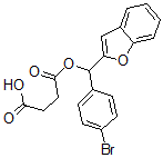 CAS#: 3611-63-0, 4-[1-Benzofuran-2-Yl-(4-Bromophenyl)Methoxy]-4-Oxobutanoic Acid