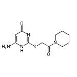 CAS#: 36162-27-3, 2-[(4-Amino-6-Hydroxy-2-Pyrimidinyl)Sulfanyl]-1-(1-Piperidinyl)Ethanone
