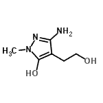 CAS 登录号：36162-81-9， 3-氨基-4-(2-羟基乙基)-1-甲基-1H-吡唑-5-醇
