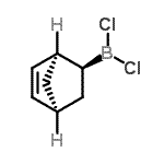 CAS 登录号：36169-96-7， (1R,2S,4R)-双环[2.2.1]庚-5-烯-2-基(二氯)硼烷