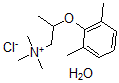 CAS 登录号:363-42-8, 2-(2,6-二甲基苯氧基)丙基-三甲基铵氯化物水合物