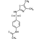 CAS 登录号：36326-07-5， N-{4-[(4,5-二甲基-1,3-恶唑-2-基)氨基磺酰基]苯基}乙酰胺