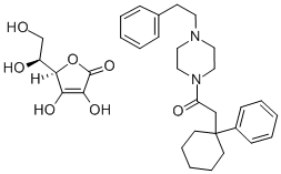 CAS 登录号：36431-82-0， 1-((1-苯基环己基)乙酰基)-4-(2-苯基乙基)-哌嗪与 L-抗坏血酸的化合物