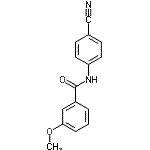 CAS 登录号：364742-59-6， N-(4-氰基苯基)-3-甲氧基苯甲酰胺