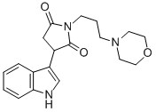 CAS 登录号：3670-97-1， 3-(1H-吲哚-3-基)-1-(3-吗啉-4-基丙基)吡咯烷-2,5-二酮