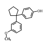 CAS#: 36744-82-8, 4-[1-(3-Methoxyphenyl)Cyclopentyl]Phenol