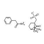 CAS 登录号：36775-31-2， [(1S)-7,7-二甲基-2-氧代-降冰片烷-1-基]甲烷磺酸酯;(2-苯基乙酰基)铵