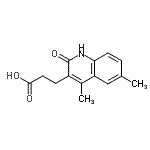 CAS 登录号：36796-92-6， 3-(4,6-二甲基-2-氧代-1,2-二氢-3-喹啉基)丙酸