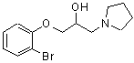 CAS#: 3680-41-9, 1-(2-Bromophenoxy)-3-(1-Pyrrolidinyl)-2-Propanol