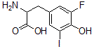 CAS#: 369-97-1, 2-Amino-3-(3-Fluoro-4-Hydroxy-5-Iodophenyl)Propanoic Acid
