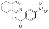 CAS 登录号：36918-77-1， 4-硝基-N-(5,6,7,8-四氢异喹啉-1-基)苯甲酰胺