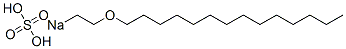CAS 登录号：3694-74-4， 钠1-乙氧基十四烷硫酸盐