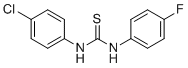 CAS#: 370-26-3, 1-(4-Chlorophenyl)-3-(4-fluorophenyl)thiourea