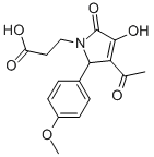 CAS 登录号：370584-35-3， 3-[(2R)-3-乙酰基-4-羟基-2-(4-甲氧基苯基)-5-氧代-2H-吡咯-1-基]丙酸