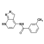CAS 登录号：370589-13-2， 3-甲基-N-(1H-吡唑并[3,4-b]吡啶-4-基)苯甲酰胺