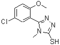 CAS#: 370855-34-8, 5-(5-Chloro-2-Methoxyphenyl)-4-Methyl-4H-1,2,4-Triazole-3-Thiol