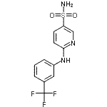 CAS#: 37105-07-0, 6-{[3-(Trifluoromethyl)Phenyl]Amino}-3-Pyridinesulfonamide