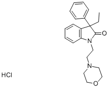 CAS#: 37126-54-8, 3-Ethyl-1-(2-Morpholin-4-Ylethyl)-3-Phenylindol-2-One Hydrochloride