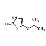 CAS 登录号：37158-83-1， 5-异丙氧基-1,3,4-噻二唑-2(3H)-酮