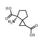 CAS 登录号：371980-02-8， (4R)-4-氨基螺[2.4]庚烷-1,4-二甲酸
