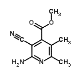 CAS 登录号：372103-87-2， 甲基2-氨基-3-氰基-5,6-二甲基异烟酸酯