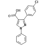 CAS 登录号：372107-14-7， 3-(4-氯苯基)-1-苯基-1H-吡唑-4-羧酸