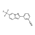 CAS#: 372122-60-6, 3-[6-(Trifluoromethyl)Pyrazolo[1,5-a]Pyridin-2-Yl]Benzonitrile
