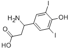 CAS 登录号：3734-24-5， 3-氨基-3-(3,5-二碘-4-羟基-苯基)丙酸