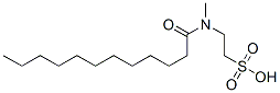 CAS 登录号：3737-57-3， 2-(月桂酰-甲基氨基)乙烷磺酸钠