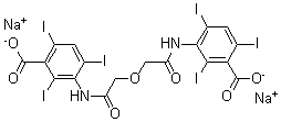 CAS 登录号：3737-71-1， 3,3'-[氧基二[(1-氧代-2,1-乙二基)亚氨基]]二[2,4,6-三碘-苯甲酸]二钠盐
