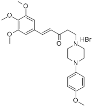 CAS#: 37399-58-9, (E)-5-[4-(4-Methoxyphenyl)Piperazin-1-Yl]-1-(3,4,5-Trimethoxyphenyl)Pent-1-En-3-One Hydrobromide