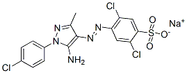 CAS 登录号：37405-99-5， 钠2,5-二氯-4-[(2E)-2-[1-(4-氯苯基)-5-亚氨基-3-甲基吡唑-4-亚基]肼基]苯磺酸酯