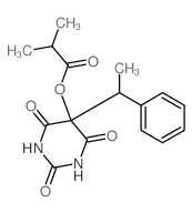 CAS#: 37431-39-3, [2,4,6-Trioxo-5-(1-Phenylethyl)-1,3-Diazinan-5-Yl] 2-Methylpropanoate