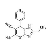 CAS#: 374612-98-3, 5-Amino-2-Ethyl-7-(4-Pyridinyl)-1,7-Dihydropyrano[2,3-d]Imidazole-6-Carbonitrile