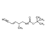 CAS#: 374729-51-8, 2-Methyl-2-Propanyl [(2R,3E)-2-Methyl-3-Hexen-5-Yn-1-Yl]Carbamate