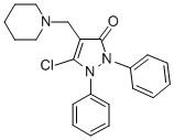 CAS 登录号：37585-42-5， 5-氯-1,2-二(苯基)-4-(哌啶-1-基甲基)吡唑-3-酮