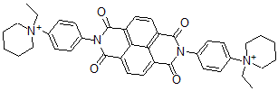 CAS 登录号：37607-02-6， 二(4-哌啶苯酚)二亚氨基艾杜萘-1,4,5,8-四羧酸二苯并磺基乙基酸酯