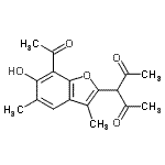 CAS#: 37645-86-6, 3-(7-Acetyl-6-Hydroxy-3,5-Dimethyl-1-Benzofuran-2-Yl)-2,4-Pentanedione