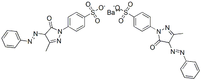CAS#: 37672-83-6, Barium bis(p-(4,5-dihydro-3-methyl-5-oxo-4-(phenylazo)-1H-pyrazol-1-yl)benzenesulphonate)