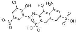 CAS#: 3769-62-8, 5-Amino-3-((3-chloro-2-hydroxy-5-nitrophenyl)azo)-4-hydroxynaphthalene-2,7-disulphonic acid