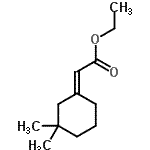 CAS 登录号：37722-78-4， 乙基(2E)-(3,3-二甲基环己亚基)乙酸酯