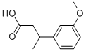 CAS 登录号：37730-33-9， 3-(3-甲氧基苯基)丁酸