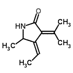 CAS 登录号：37817-28-0， (4Z)-4-亚乙基-3-异亚丙基-5-甲基-2-吡咯烷酮