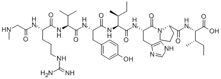 CAS#: 37827-06-8, Sar-Arg-Val-Tyr-Ile-His-Pro-Ile