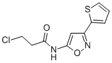 CAS#: 37853-43-3, 3-Chloro-N-(3-Thiophen-2-Yl-1,2-Oxazol-5-Yl)Propanamide