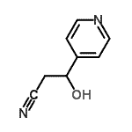 CAS 登录号：379264-96-7， 3-羟基-3-(4-吡啶基)丙腈